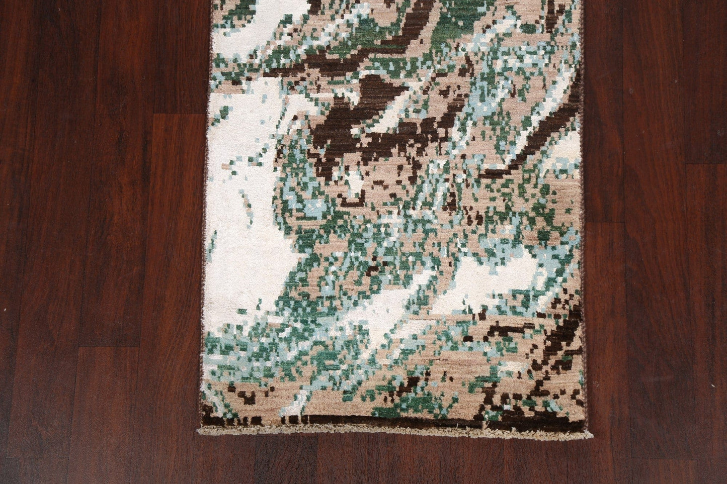 Artistic Modern Abstract Oriental Runner Rug 3x10