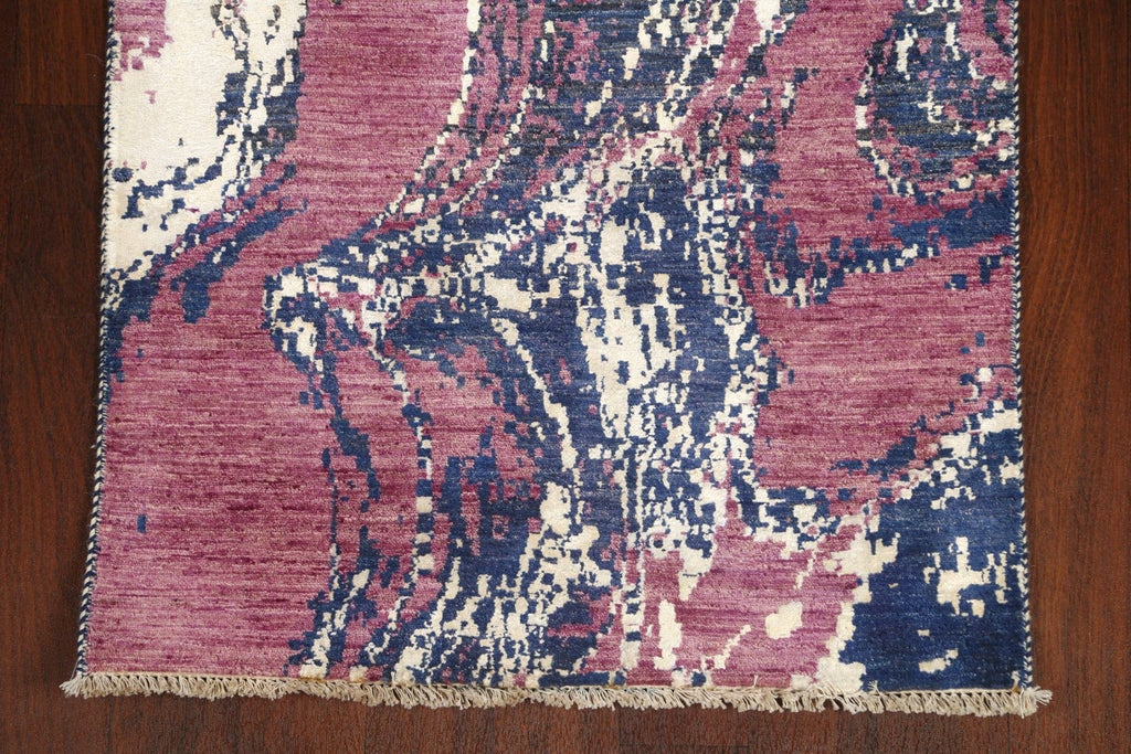 Artistic Modern Abstract Oriental Runner Rug 3x12