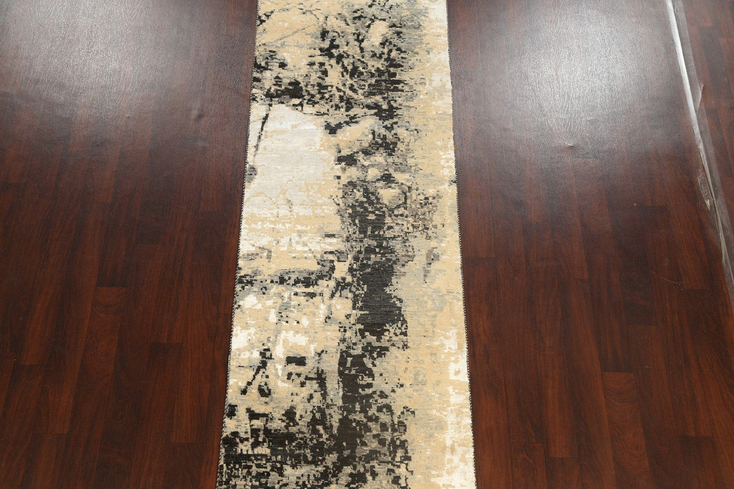 Artistic Modern Abstract Oriental Runner Rug 3x12