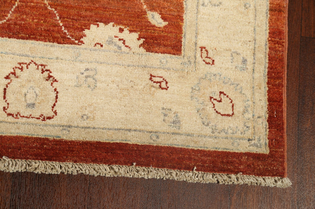 Vegetable Dye Floral Peshawar Chobi Oriental Runner Rug 3x12