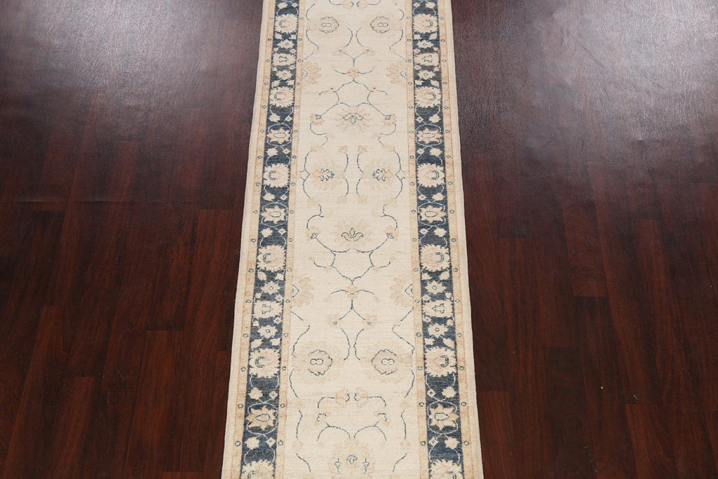 Vegetable Dye Peshawar Chobi Oriental Runner Rug 3x12