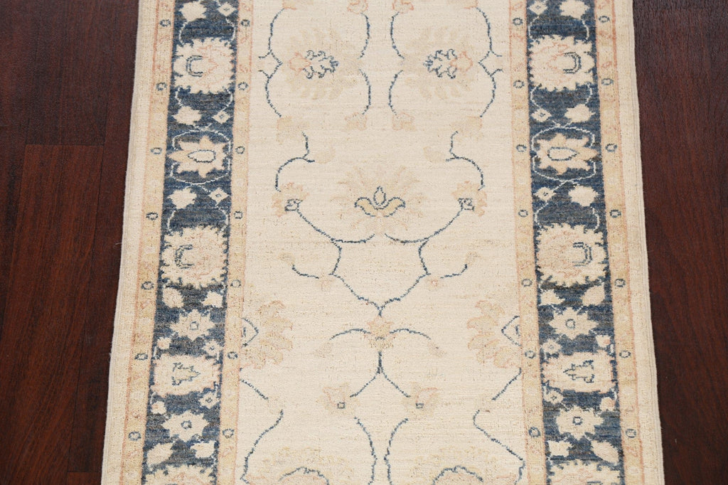 Vegetable Dye Peshawar Chobi Oriental Runner Rug 3x12