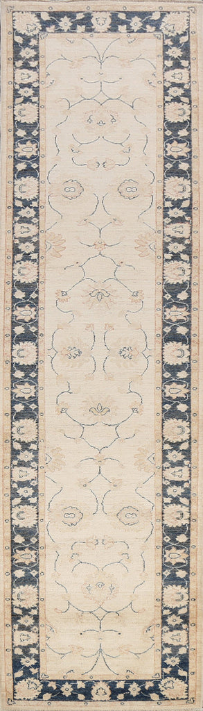 Vegetable Dye Peshawar Chobi Oriental Runner Rug 3x12