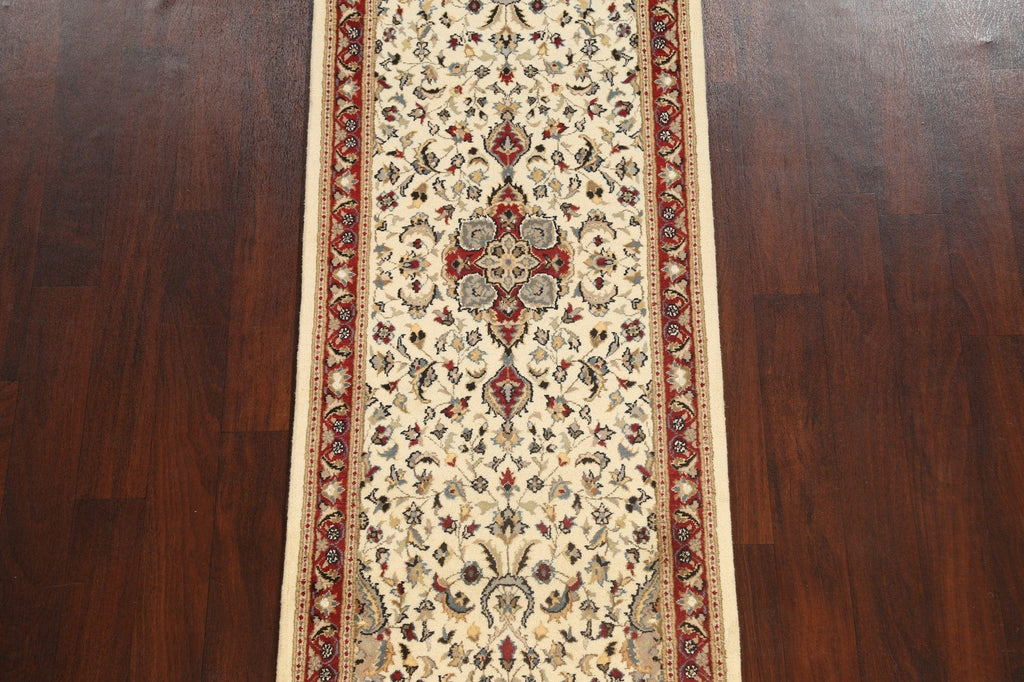 Vegetable Dye Floral Tabriz Oriental Runner Rug 3x9