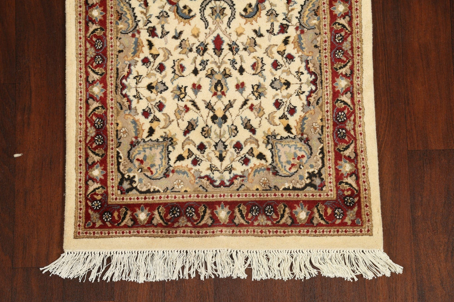 Vegetable Dye Floral Tabriz Oriental Runner Rug 3x9