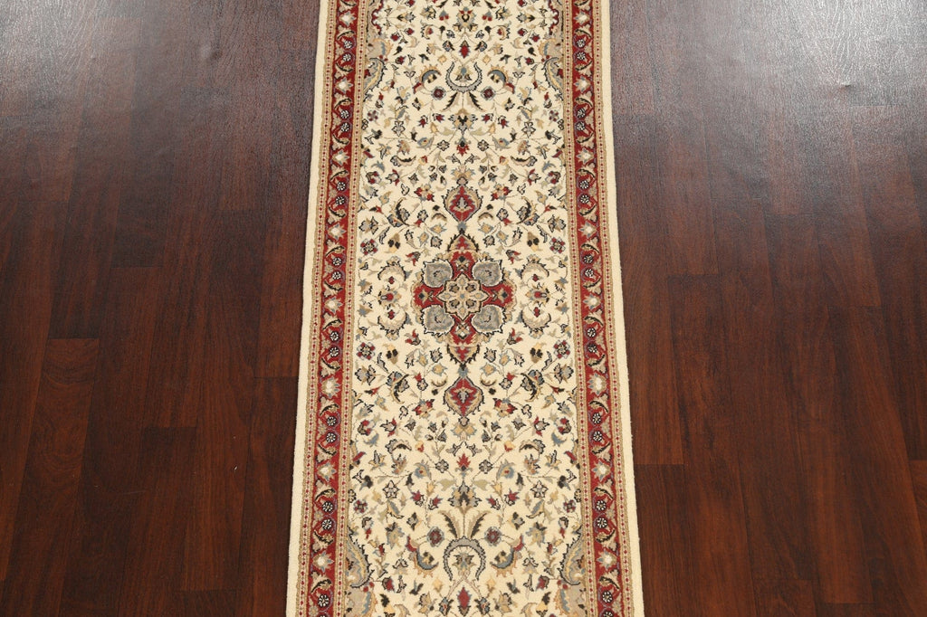 Vegetable Dye Floral Royal Tabriz Oriental Runner Rug 3x9