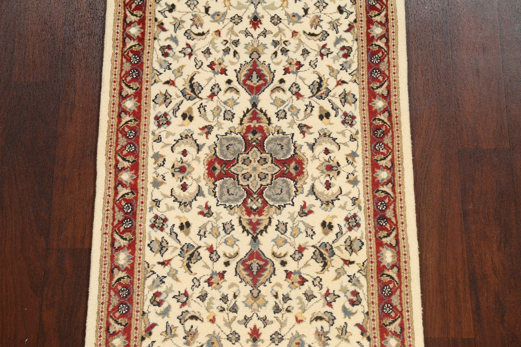 Vegetable Dye Floral Royal Tabriz Oriental Runner Rug 3x9