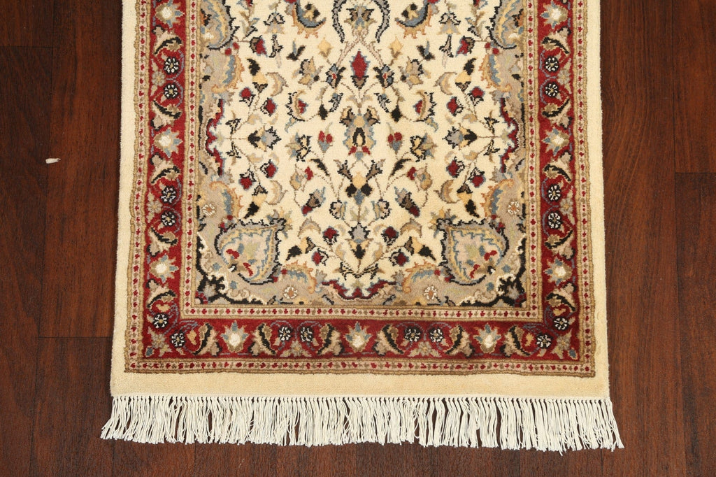 Vegetable Dye Floral Royal Tabriz Oriental Runner Rug 3x9