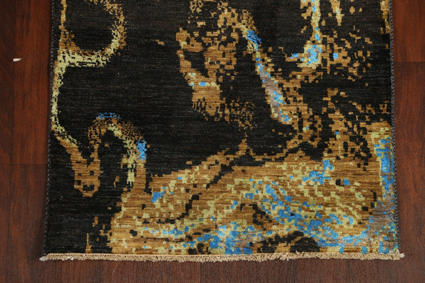 Artistic Modern Abstract Oriental Runner Rug 3x12