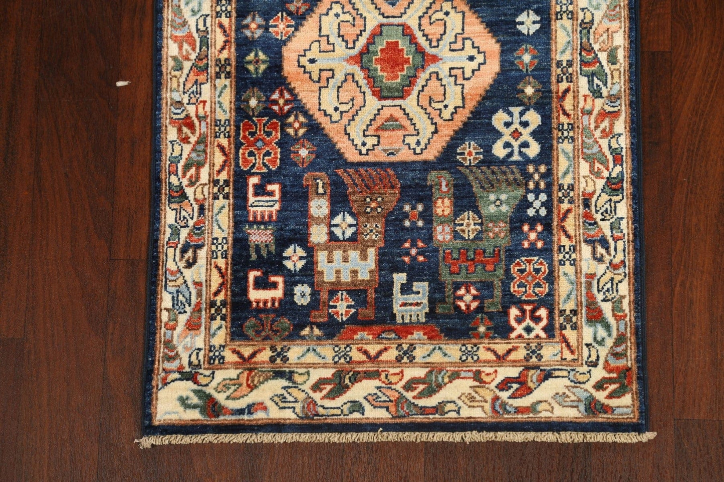 Tribal Geometric Heriz Serapi Oriental Runner Rug 3x10