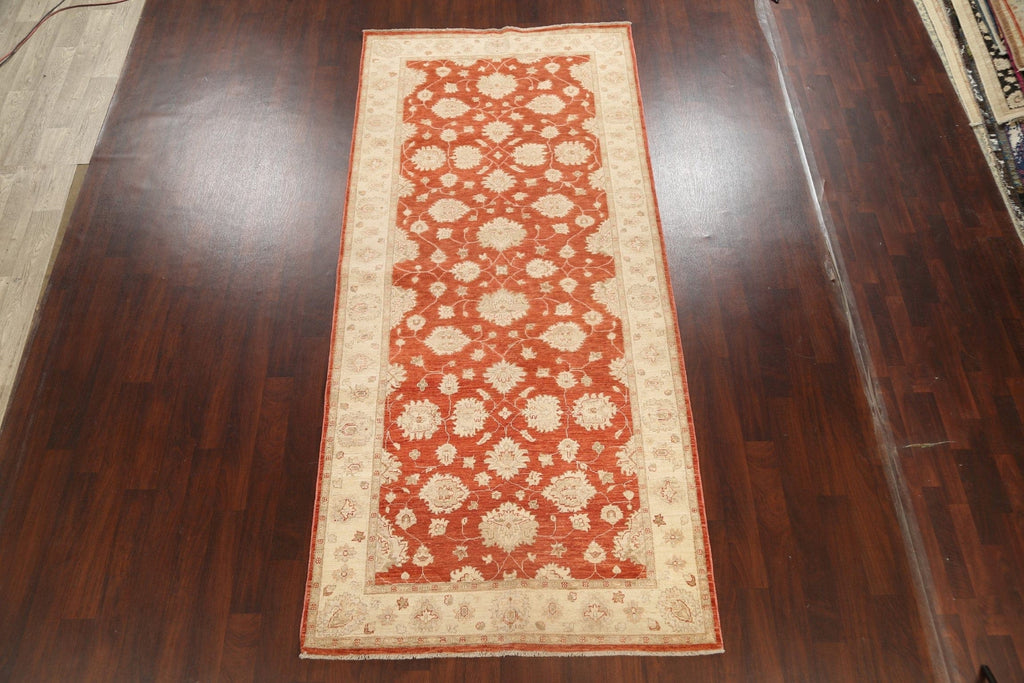 Vegetable Dye Floral Peshawar Chobi Oriental Area Rug 5x11