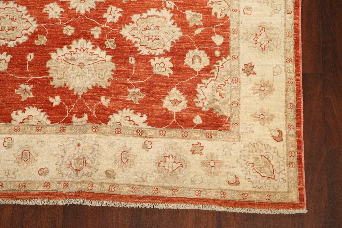 Vegetable Dye Floral Peshawar Chobi Oriental Area Rug 5x11