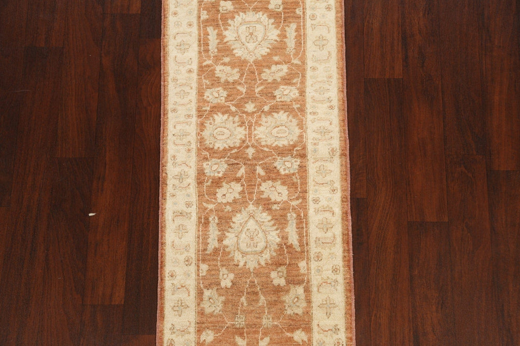 Vegetable Dye Peshawar Chobi Oriental Runner Rug 2x6