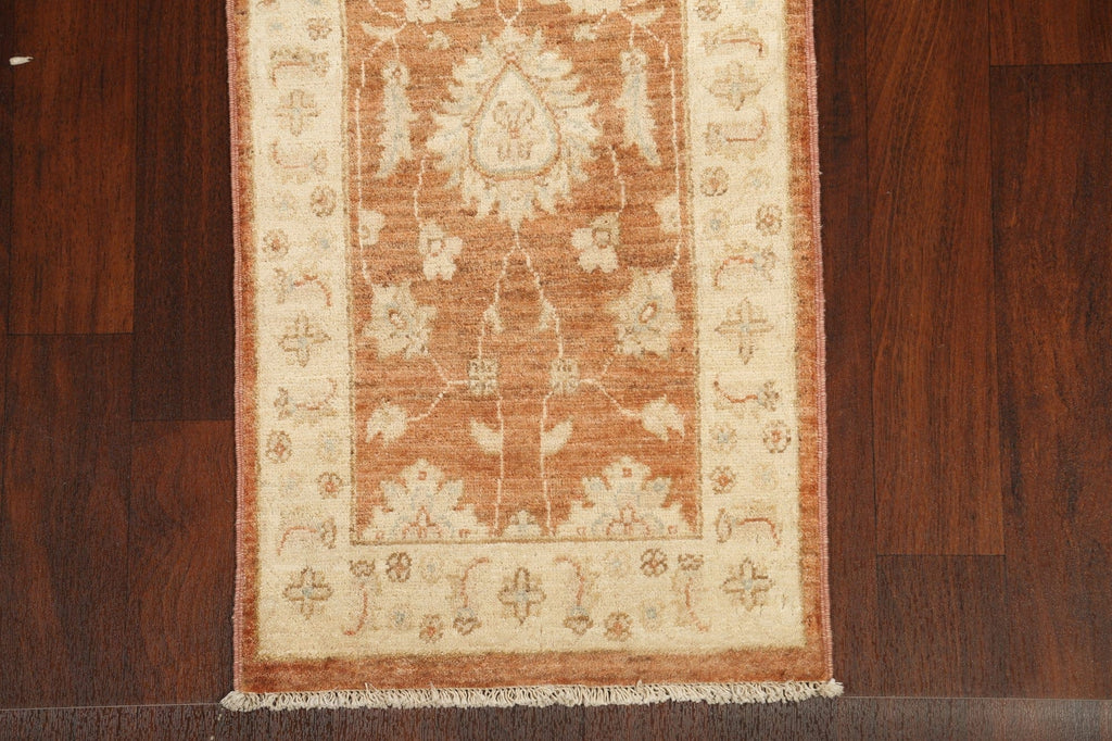 Vegetable Dye Peshawar Chobi Oriental Runner Rug 2x6