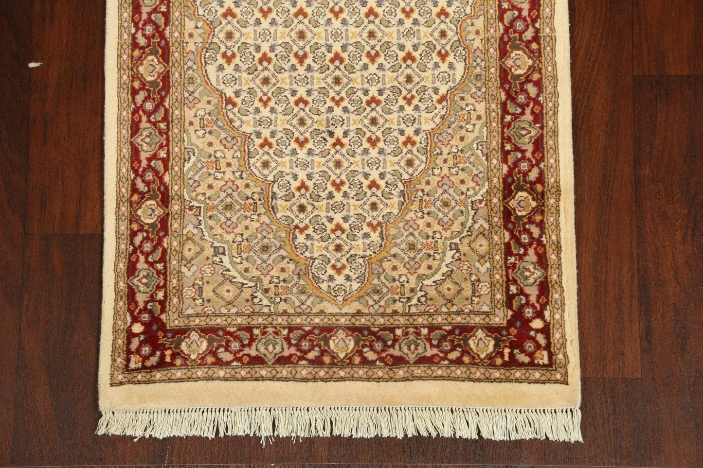 Vegetable Dye Floral Tabriz Mahi Oriental Runner Rug 3x10