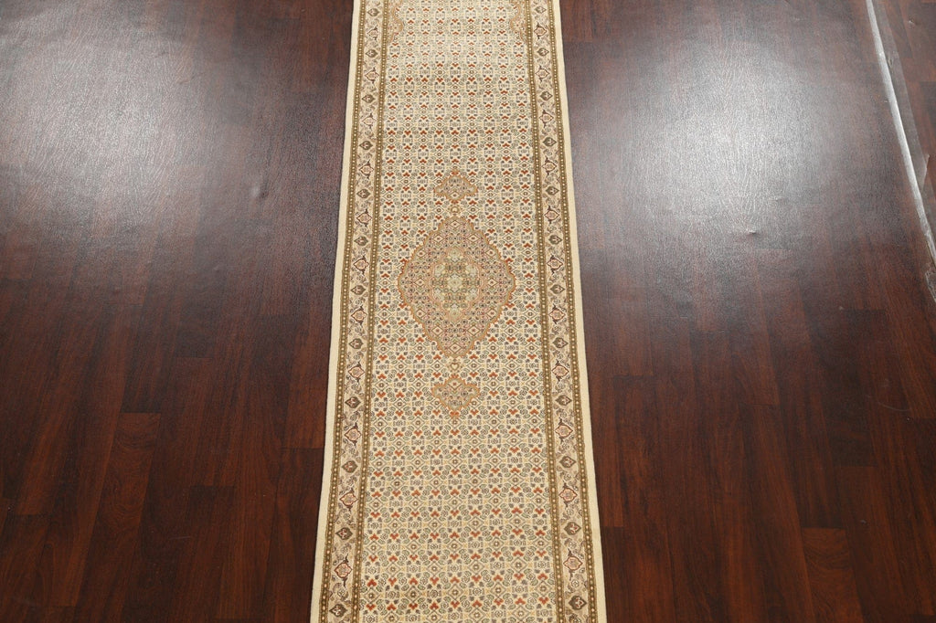 Vegetable Dye Floral Tabriz Mahi Oriental Runner Rug 3x12