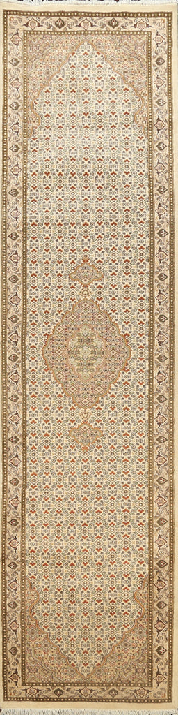 Vegetable Dye Floral Tabriz Mahi Oriental Runner Rug 3x12