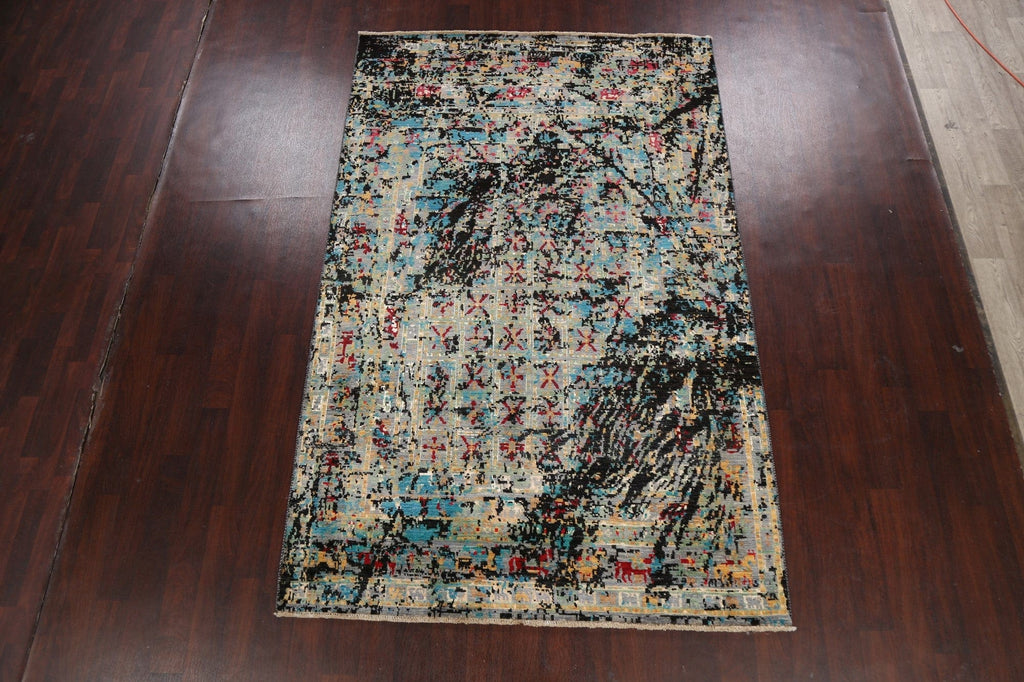 Artistic Modern Abstract Oriental Area Rug 6x9