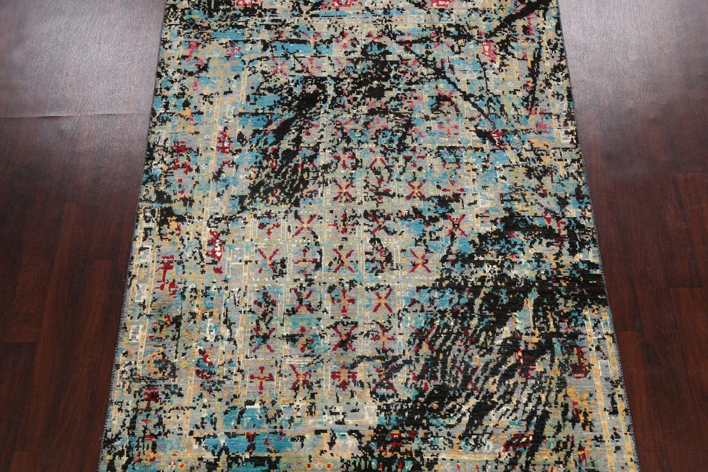 Artistic Modern Abstract Oriental Area Rug 6x9