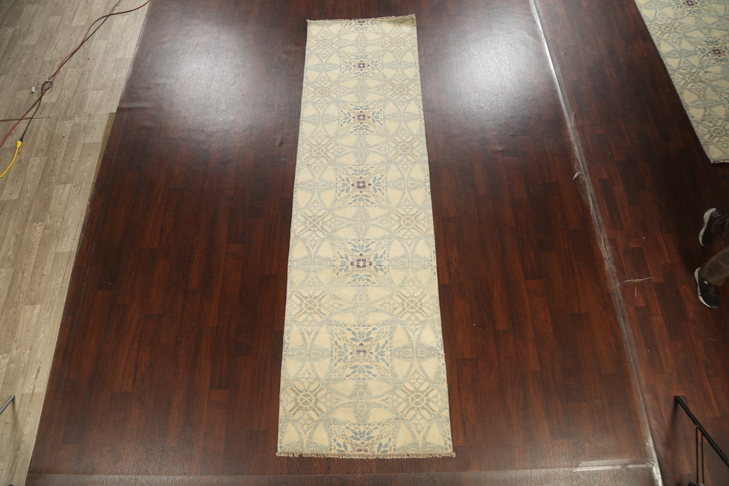 All-Over Geometric Abstract Oriental Area Rug 3x12