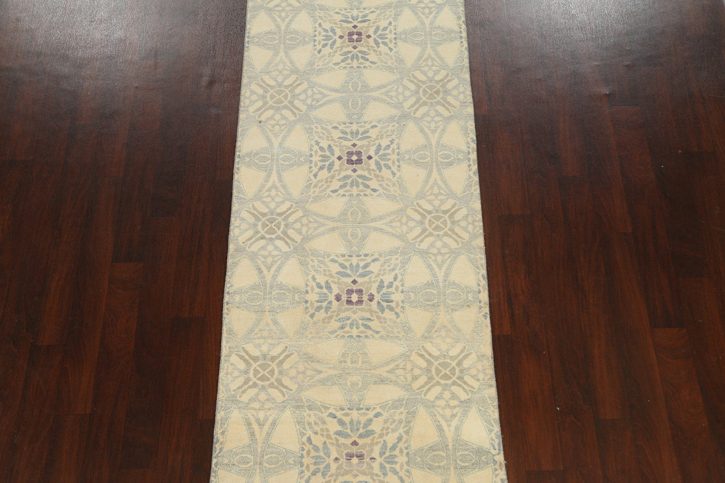 All-Over Geometric Abstract Oriental Area Rug 3x12