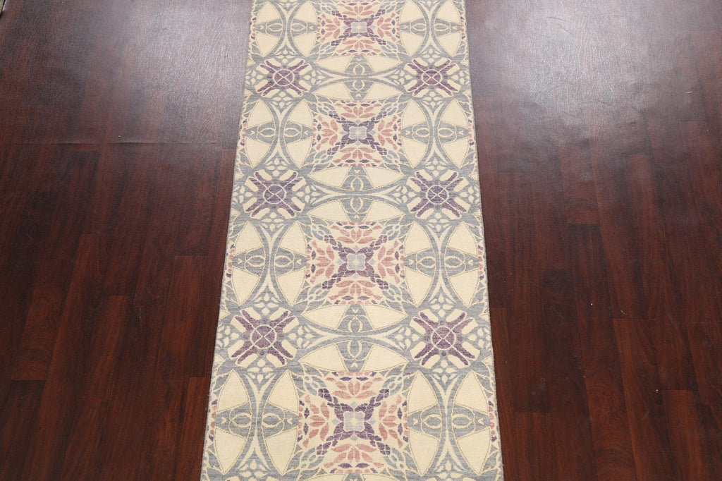 Vegetable Dye Abstract Oriental Area Rug 3x10