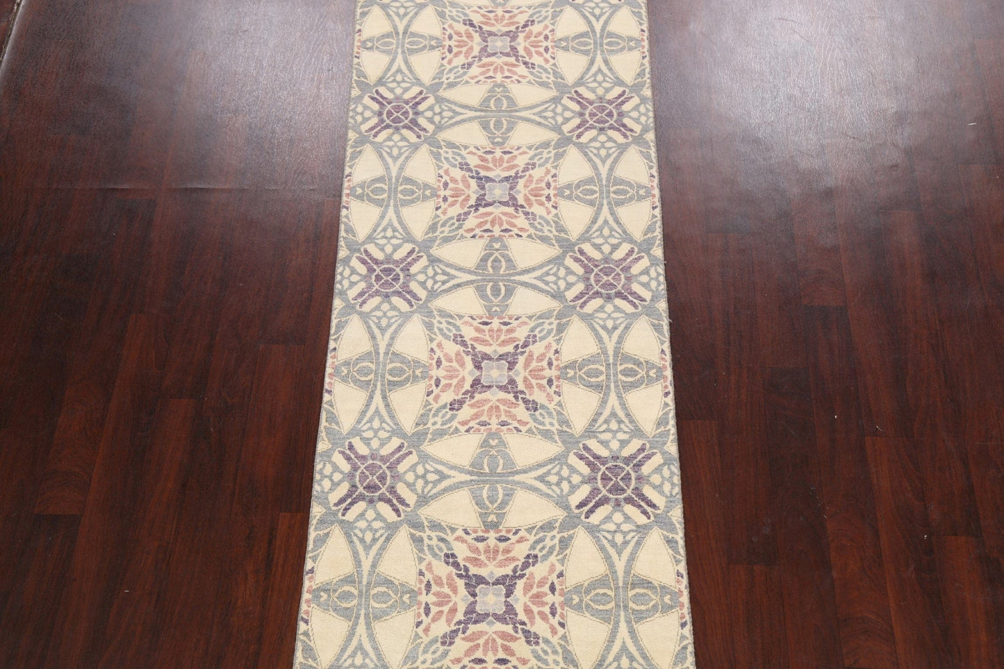 All-Over Geometric Abstract Oriental Area Rug 3x10