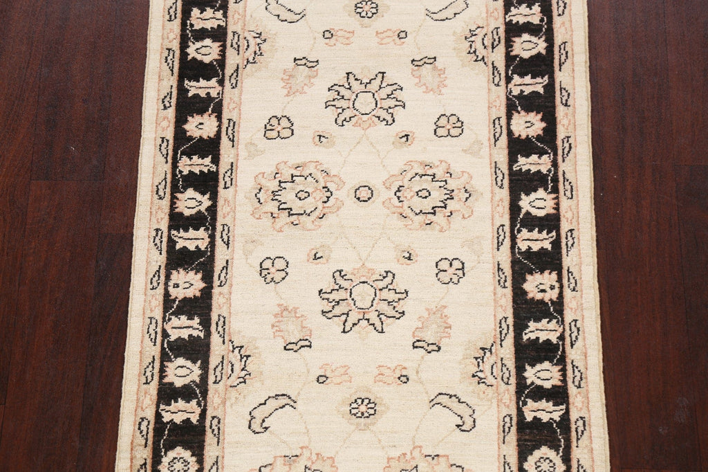 Vegetable Dye Peshawar Chobi Oriental Area Rug 3x8