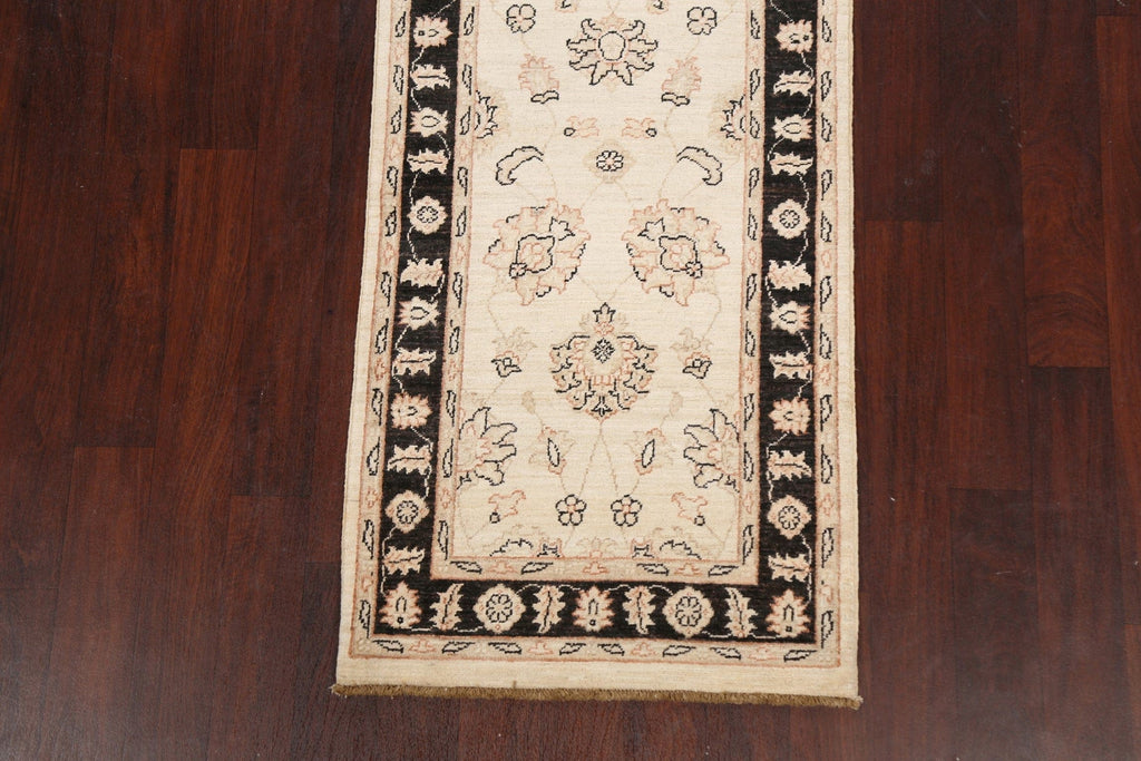 Vegetable Dye Peshawar Chobi Oriental Area Rug 3x8