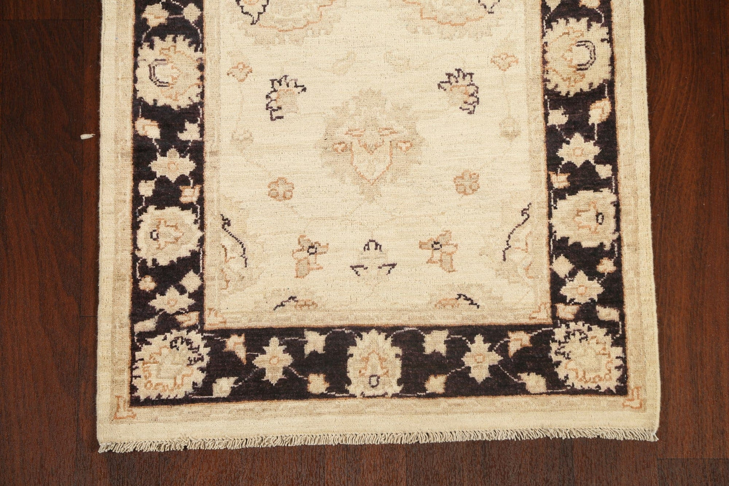 Vegetable Dye Peshawar Chobi Oriental Runner Rug 3x8