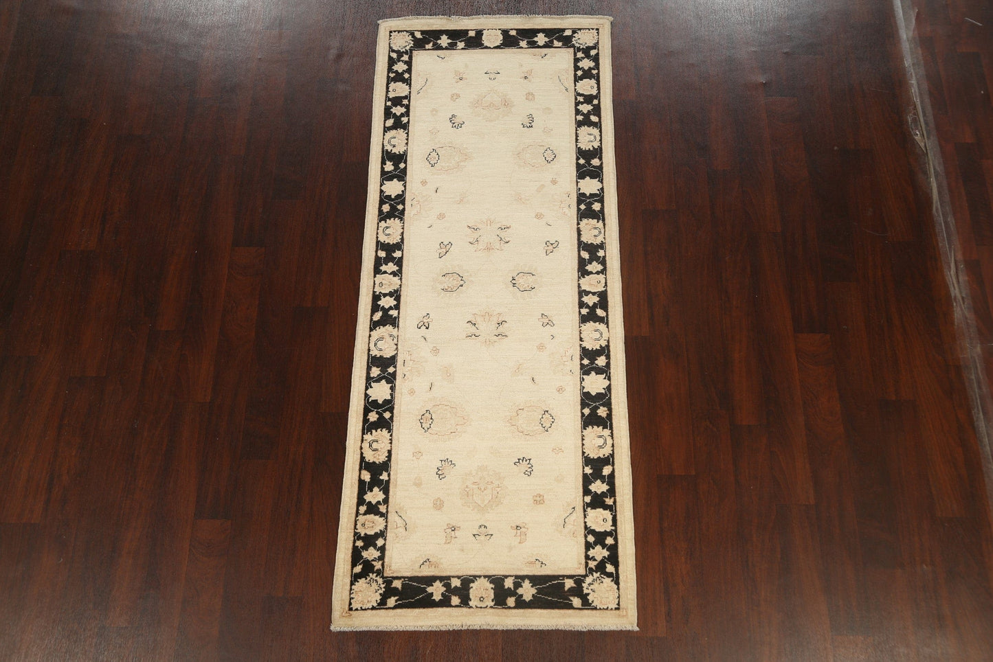 Vegetable Dye Peshawar Chobi Oriental Runner Rug 3x8