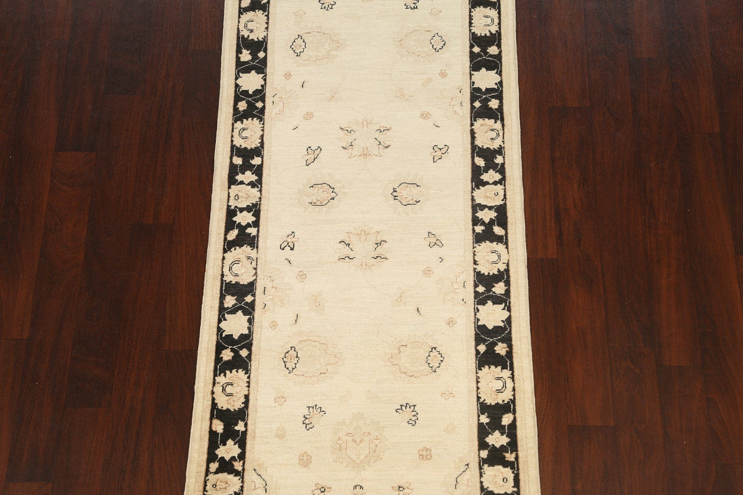 Vegetable Dye Peshawar Chobi Oriental Runner Rug 3x8