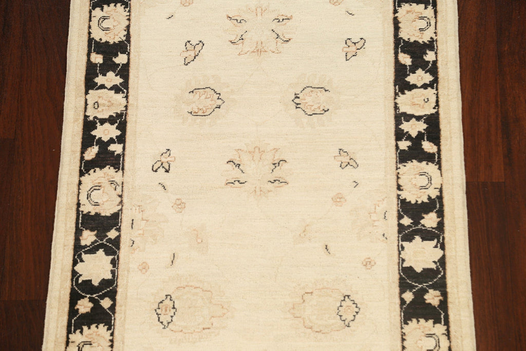 Vegetable Dye Peshawar Chobi Oriental Runner Rug 3x8