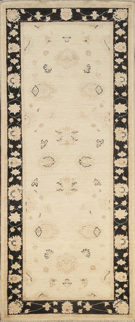 Vegetable Dye Peshawar Chobi Oriental Runner Rug 3x8