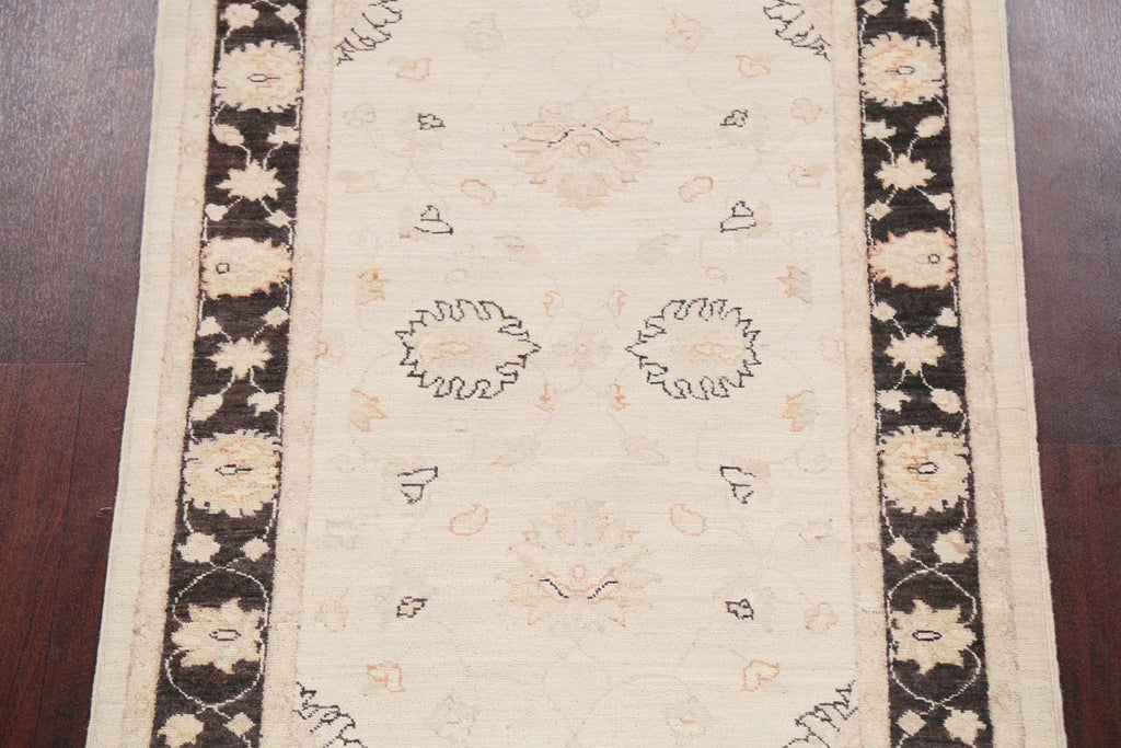 Vegetable Dye Peshawar Chobi Oriental Runner Rug 3x10