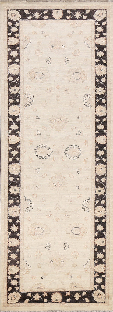 Vegetable Dye Peshawar Chobi Oriental Runner Rug 3x10