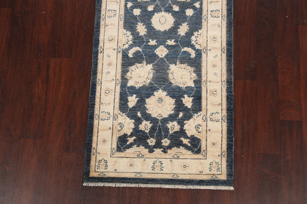 All-Over Floral Peshawar Chobi Oriental Runner Rug 3x8