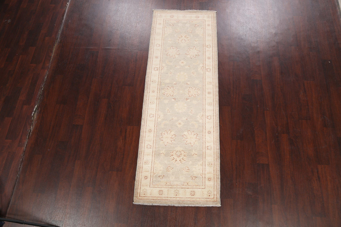 Vegetable Dye Floral Peshawar Chobi Oriental Runner Rug 3x8