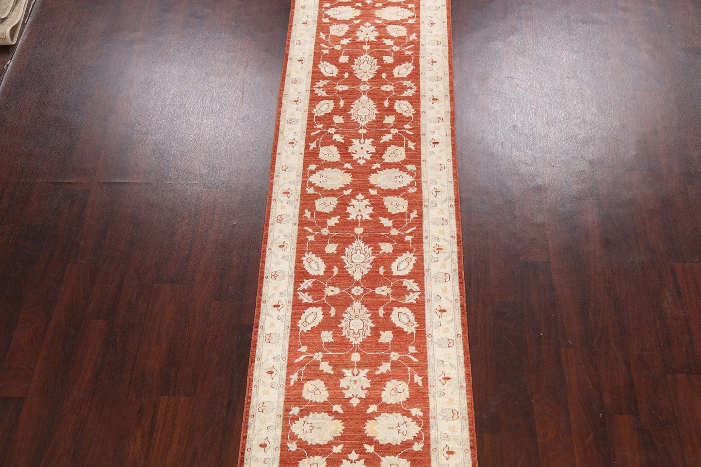 Vegetable Dye Peshawar Chobi Oriental Runner Rug 3x12