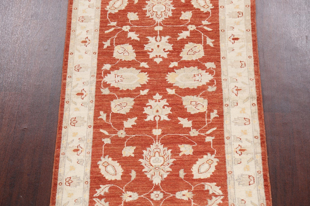 Vegetable Dye Peshawar Chobi Oriental Runner Rug 3x12