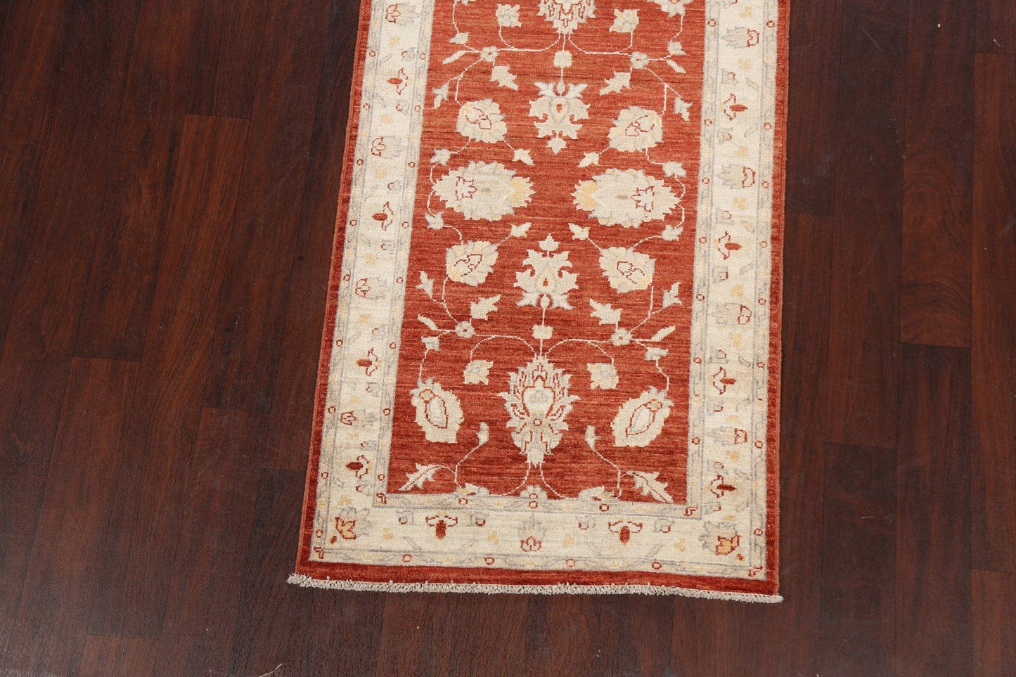 Vegetable Dye Peshawar Chobi Oriental Runner Rug 3x12