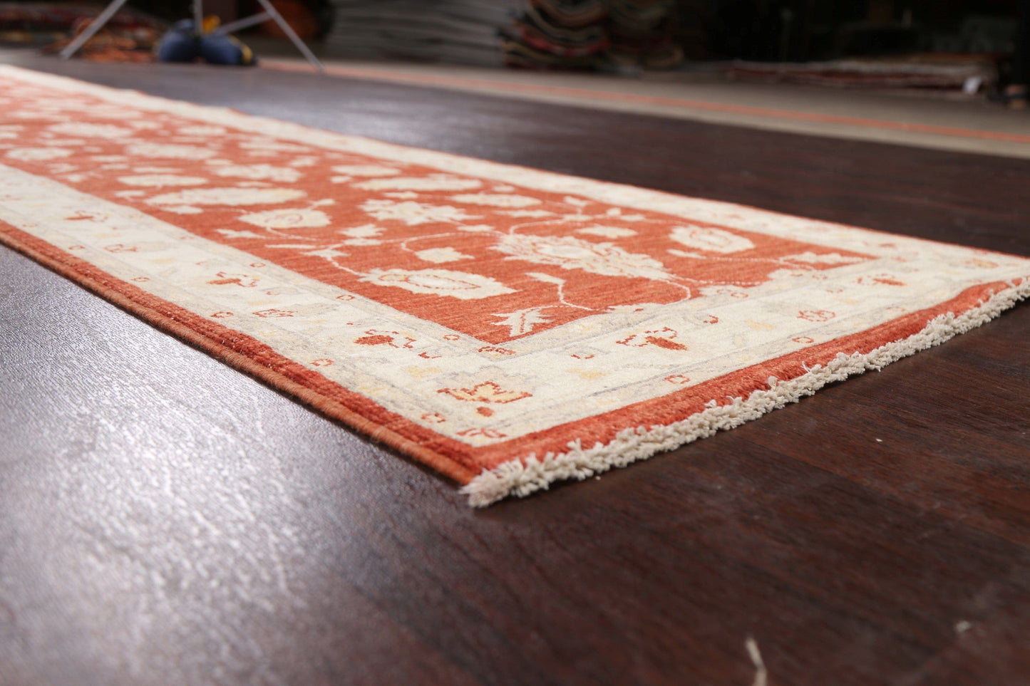 Vegetable Dye Peshawar Chobi Oriental Runner Rug 3x12