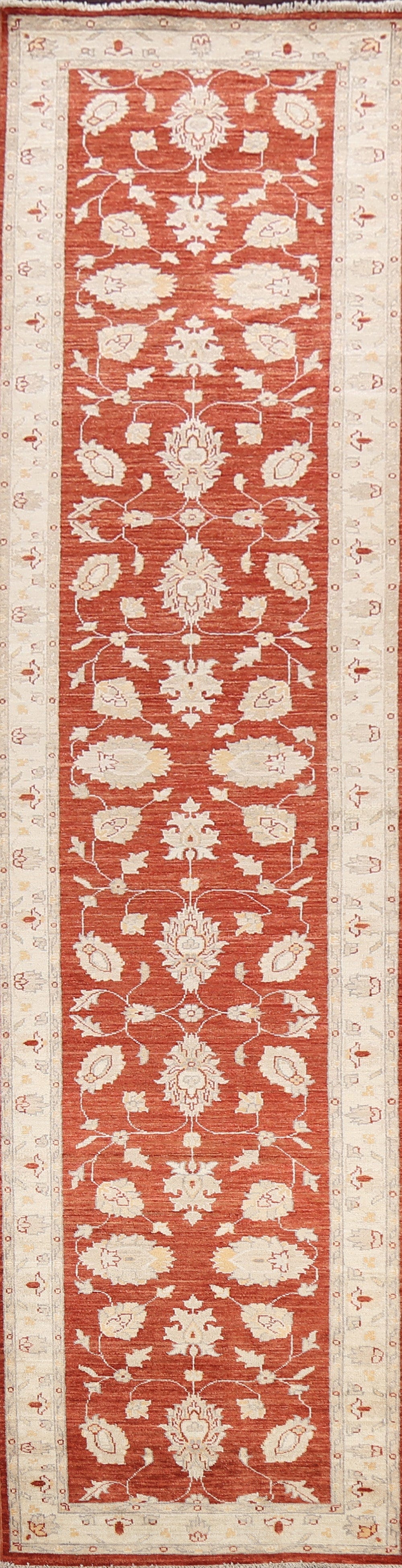 Vegetable Dye Peshawar Chobi Oriental Runner Rug 3x12