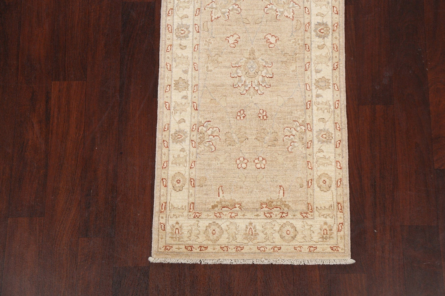 Vegetable Dye Peshawar Chobi Oriental Runner Rug 2x12