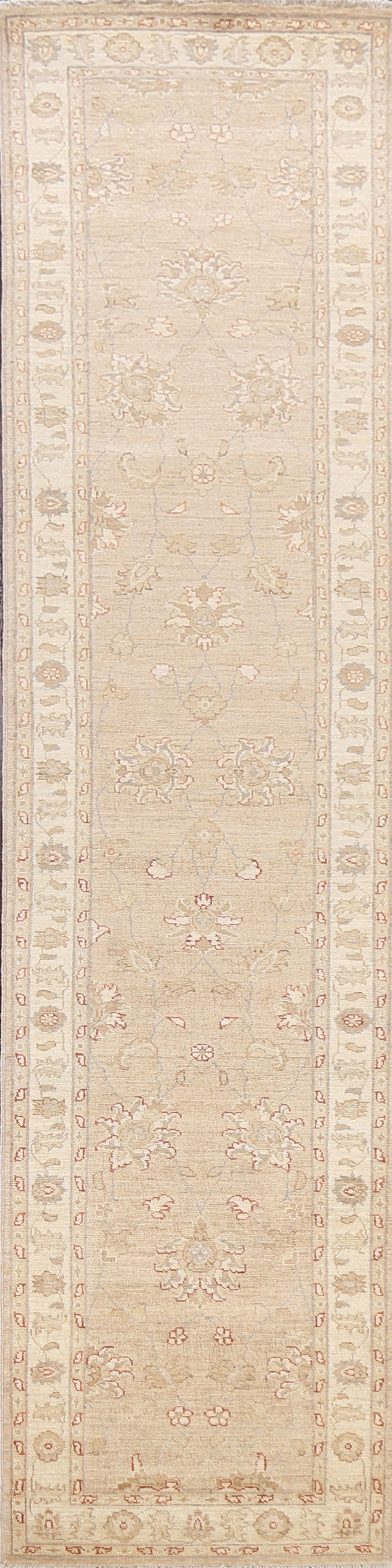 Vegetable Dye Peshawar Chobi Oriental Runner Rug 2x12