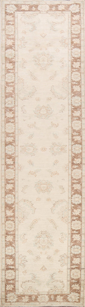 Vegetable Dye Floral Peshawar Chobi Oriental Runner Rug 3x12