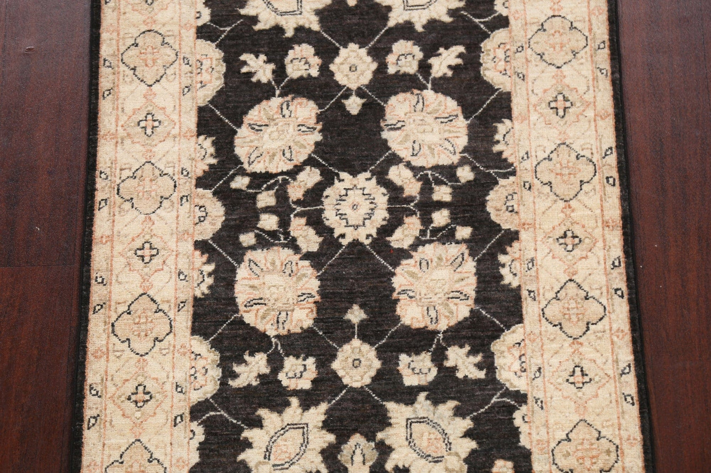 Vegetable Dye Peshawar Chobi Oriental Runner Rug 3x8