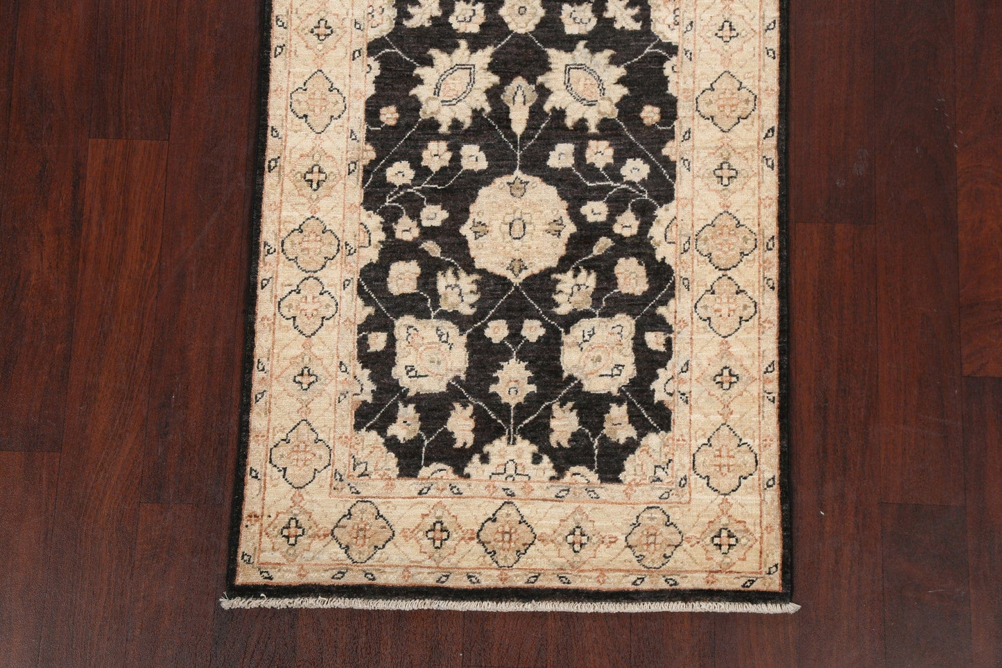 Vegetable Dye Peshawar Chobi Oriental Runner Rug 3x8