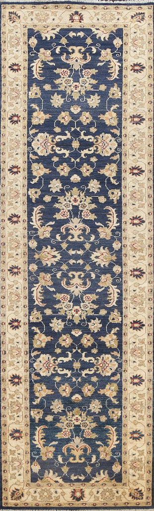 Vegetable Dye Peshawar Chobi Oriental Runner Rug 3x10