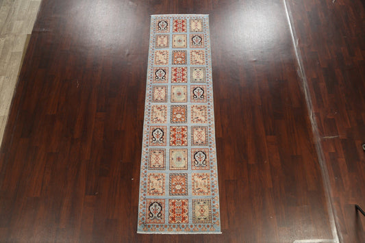 Garden Design Kazak Oriental Runner Rug 3x10